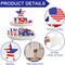 4th of July Decor Patriotic Decorations 4Pcs Wooden Star USA LOVE Car Sign Fourth of July Tabletop Decorations Memorial Day Red White and Blue Decor